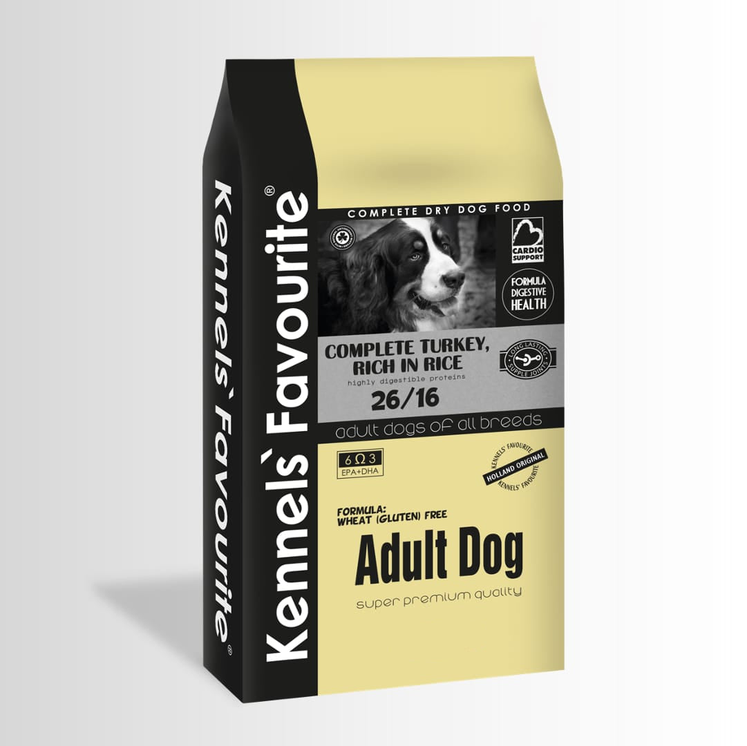 Kennel's Favourite dog food package on a white background