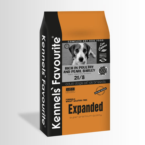 Kennel's Favourite dog food package on a white background