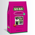 Purple bag of Kis-Kis Lamb Selection cat food on a white background