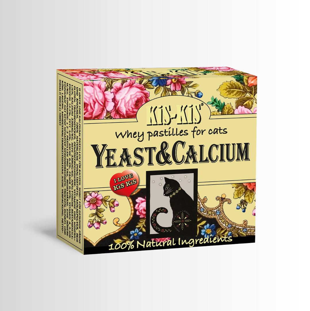 KiS-KiS Yeast & Calcium Суроватъчни Пастилки за Котки 100 таблетки