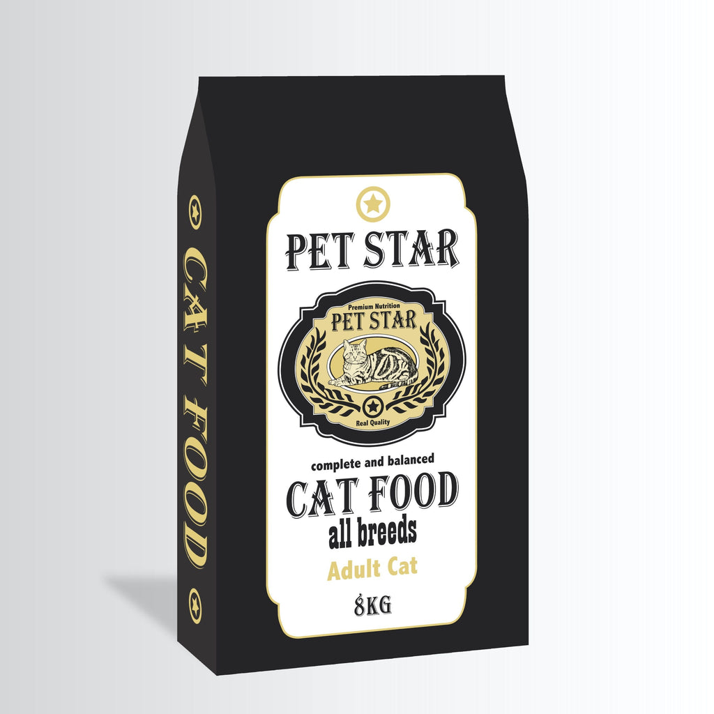 Pet Star Adult Cat Пълноценна Суха Храна за Котки 8 кг
