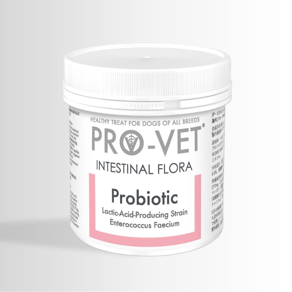 Pro-Vet Intestinal Flora Probiotic container on a white background